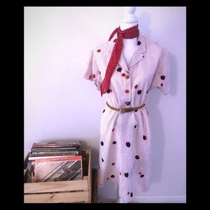 Vintage Polka Dot Dress